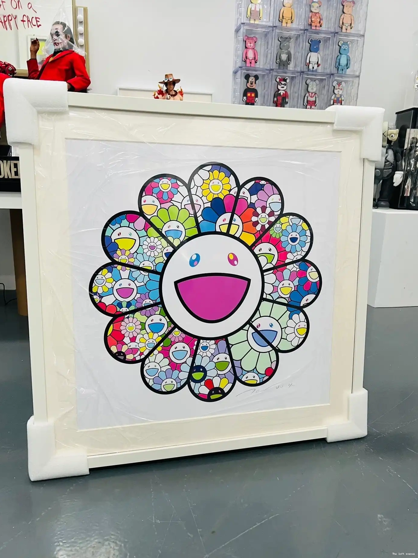 FLOWERS WALL MURAKAMI PASTEL FRAME COLOR 0501